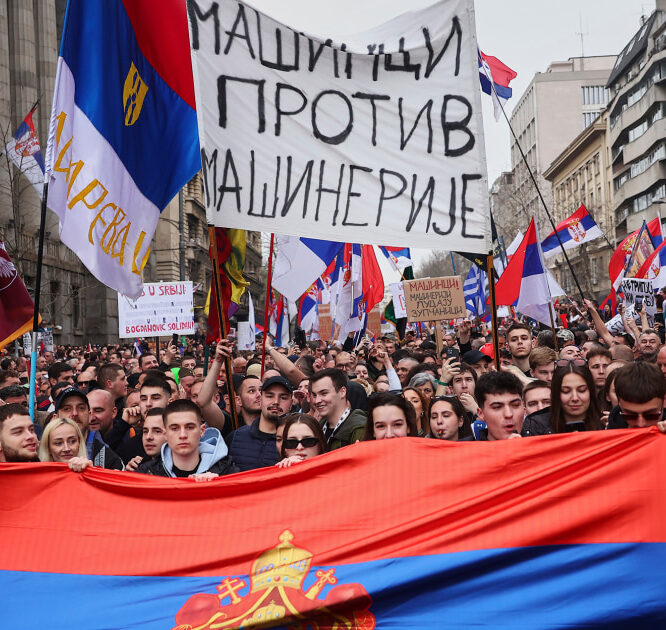 Sonic weapons not used to attack thousands of protesters serbia says nbc news