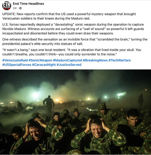 What the alleged sonic weapon used in venezuela may actually have been aol com